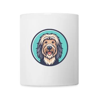 Bergamasco Schäferhund Rasse Lustige Karikatur Kawaii - Tasse - Weiß - Vorne
