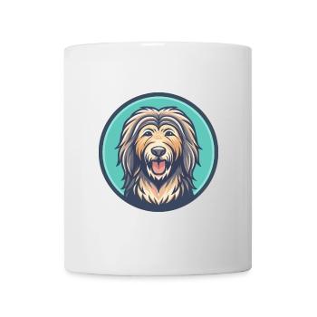 Bergamasco Schäferhund Hunderasse Lustige Karikatur Kawaii - Tasse - Weiß - Vorne