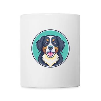 Berner Laufhund Dog Breed Cartoon Kawaii Clipart - Mug - white - Front