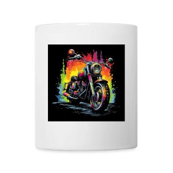 Rainbow Motorcycle Splash - Mug - white - Front