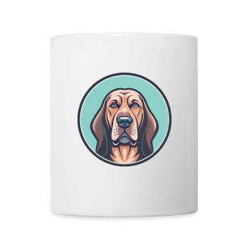 Bloodhound Chien Race Dessin animé Kawaii Clipart Animal - Mug blanc - blanc - Devant