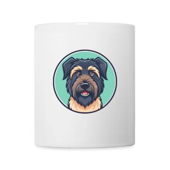 Bouvier des Ardennes Chien Race Dessin Animé Kawaii Pet - Mug blanc - blanc - Devant