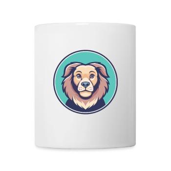 Carea Leones Hunderasse Cartoon Kawaii Clipart Haustier - Tasse - Weiß - Vorne