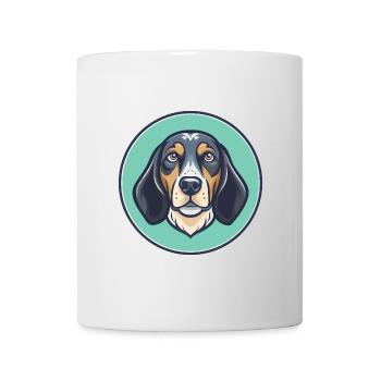 Bluetick Coonhound Dog Breed Cartoon Kawaii - Mug - white - Front