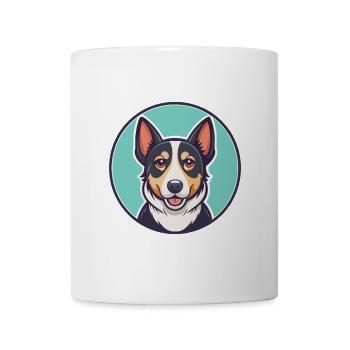 bossie chien race dessin animé kawaii clipart animal de compagnie - Mug blanc - blanc - Devant