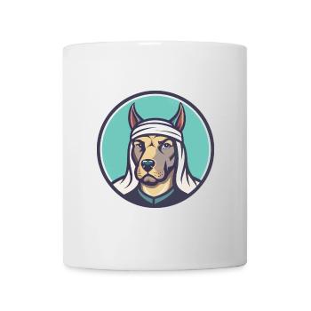 Bulle Arabischer Hund Rasse Karikatur Kawaii Clipart Tier - Tasse - Weiß - Vorne