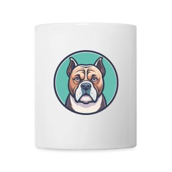 Bulle Boxer Hund Rasse Karikatur Kawaii Clipart Tier - Tasse - Weiß - Vorne