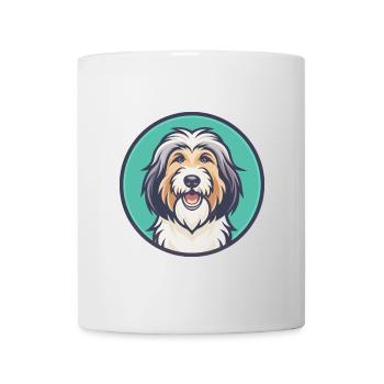 Catalan Sheepdog Dog Breed Cartoon Kawaii Clipart - Mug - white - Front