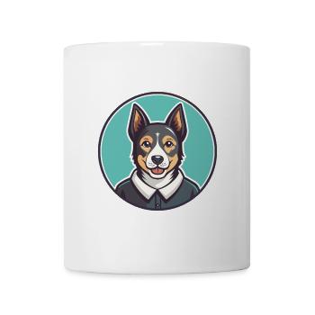 Cesky Strakaty Pes Race Chien Dessin Animé Kawaii - Mug blanc - blanc - Devant