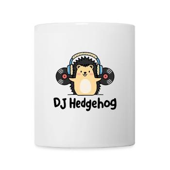 DJ Hedgehog – der charmante Igel in der Welt der Musik - Tasse - Weiß - Vorne