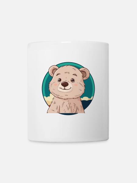 Baer Waldbewohner Teddybär - Tasse - Weiß