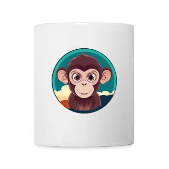 Singe Singe Nature sauvage - Mug blanc - blanc - Devant