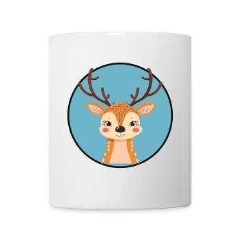 Hirschgeweih Hirschjagd Hirsch - Tasse - Weiß - Vorne