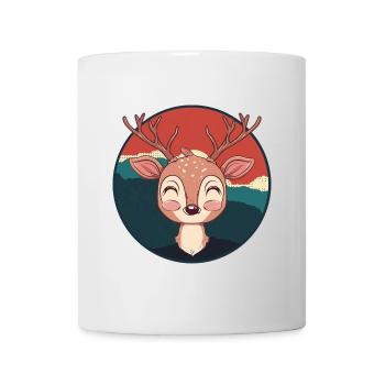 Hirsch Hirschjagd Wald - Tasse - Weiß - Vorne