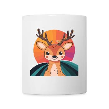 Hirschgeweih Hirschjagd Elch - Tasse - Weiß - Vorne