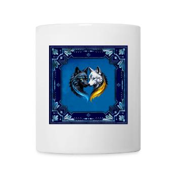 Majestic wolf heads. - Mug - white - Front