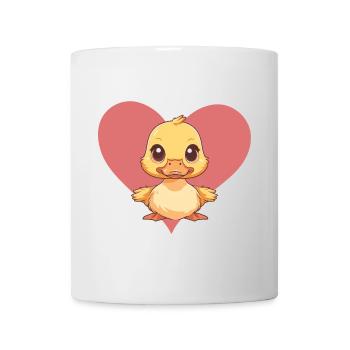 Bec oiseau canard - Mug blanc - blanc - Devant