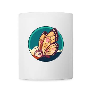 Schmetterling Waldbewohner Tier - Tasse - Weiß - Vorne