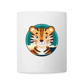 Katzen Tiger - Tasse - Weiß - Vorne