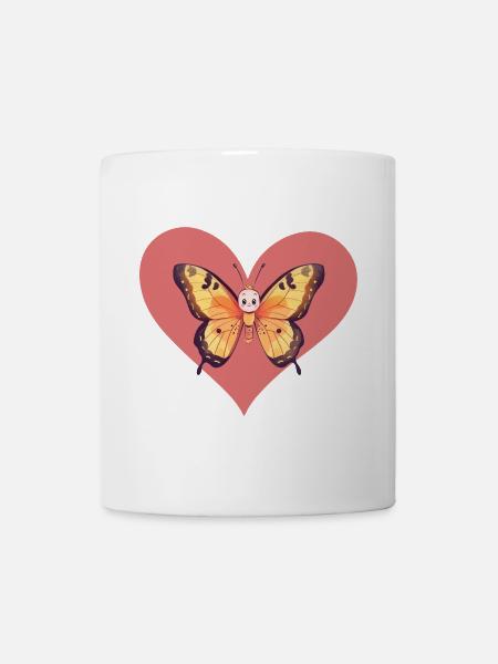Butterfly Spring Animal - Mug - white