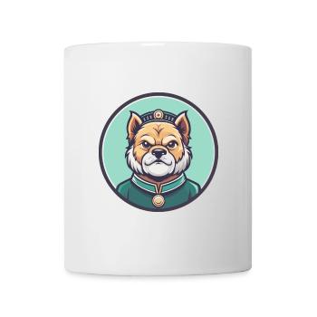 Chinesische kaiserliche Hunderasse Karikatur Kawaii Clipart - Tasse - Weiß - Vorne