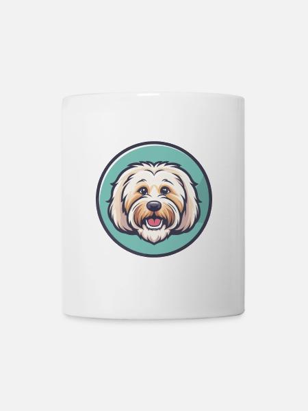 Coton De Tulear Chien Race Dessin animé Kawaii Clipart - Mug blanc - blanc