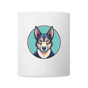 Corsican Dog Breed Colorful Cartoon Kawaii Clipart - Mug - white - Front