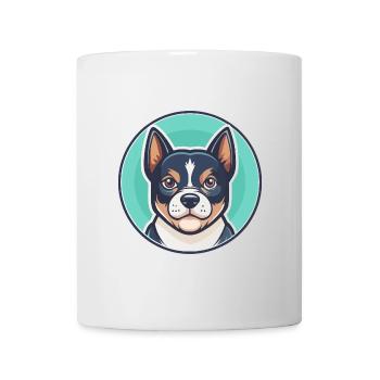 Cursinu Hunderasse Cartoon Figur Kawaii Clipart - Tasse - Weiß - Vorne