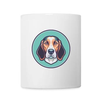 Colombien Fino Hound Chien Race Dessin Animé Kawaii Pet - Mug blanc - blanc - Devant