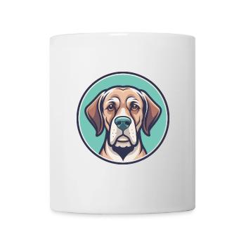 Danois Broholmer Chien Race Dessin animé Kawaii Clipart - Mug blanc - blanc - Devant
