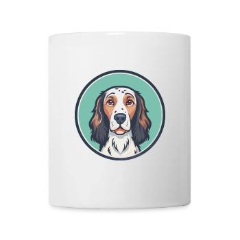 English Setter Dog Breed Cartoon Kawaii Clipart - Mug - white - Front
