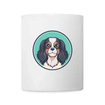 Englisch Spielzeug Spaniel Hund Rasse Lustig Karikatur Kawaii - Tasse - Weiß - Vorne