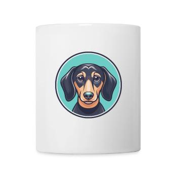 Teckel Chien Race Dessin animé Kawaii Clipart Animal - Mug blanc - blanc - Devant
