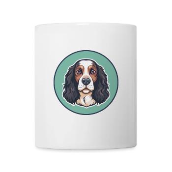 Deutscher Wachtelhund Hunderasse Karikatur Kawaii Haustier - Tasse - Weiß - Vorne