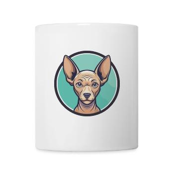 Ecuadorianische haarlose Hunderasse Lustige Karikatur Kawaii - Tasse - Weiß - Vorne