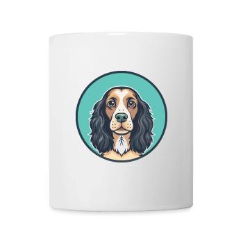 Field Spaniel Hund Rasse Cartoon Kawaii Clipart Haustier - Tasse - Weiß - Vorne