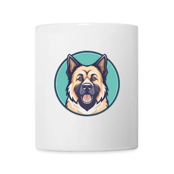 Estrela Mountain Dog Breed Cartoon Kawaii Clipart - Mug - white - Front