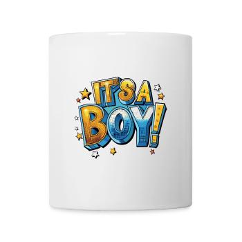 Es ist ein Junge Comic - Tasse - Weiß - Vorne