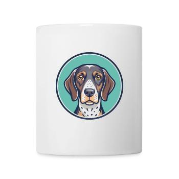Braque allemand à poil court chien race dessin animé drôle - Mug blanc - blanc - Devant