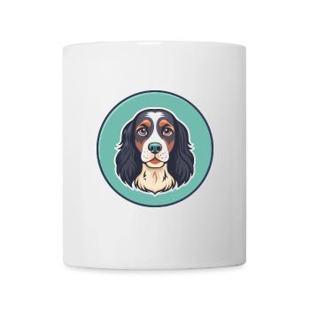 German Spaniel Dog Breed Cartoon Kawaii Clipart - Mug - white - Front