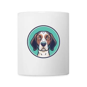 Français Gascogne Pointer Chien Race Dessin Animé Kawaii - Mug blanc - blanc - Devant