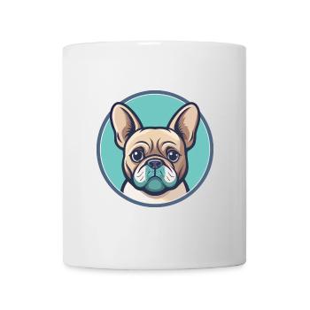 Bouledogue Français Chien Race Dessin animé Kawaii Clipart - Mug blanc - blanc - Devant