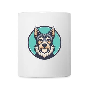 Griffon Bleu De Gascogne Dog Breed Cartoon Kawaii - Mug - white - Front