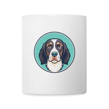 Frisian Pointing Dog Breed Cartoon Kawaii Clipart - Mug - white - Front
