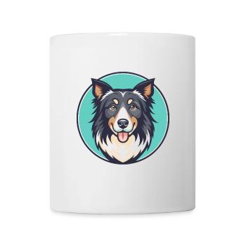 Georgischer Schäferhund Rasse Karikatur Kawaii Clipart - Tasse - Weiß - Vorne