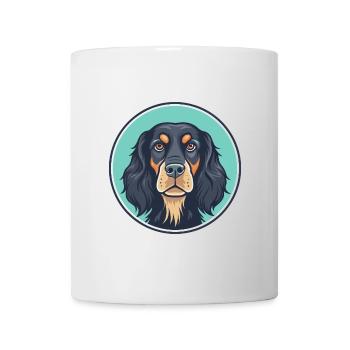 Gordon Setter Chien Race Dessin animé Kawaii Clipart Animal de compagnie - Mug blanc - blanc - Devant