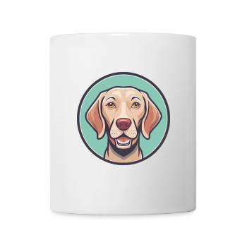 hongrois Vizsla chien race dessin animé Kawaii Clipart - Mug blanc - blanc - Devant