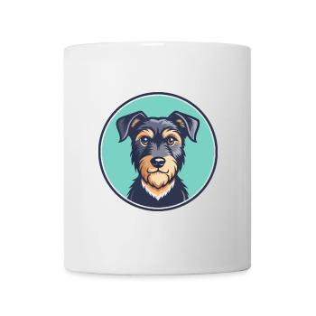 Jagdterrier Dog Breed Funny Cartoon Kawaii Clipart - Mug - white - Front