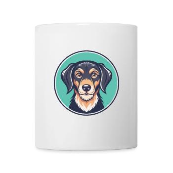 Istrian Coarse Haired Hound Dog Breed Cartoon Pet - Mug - white - Front