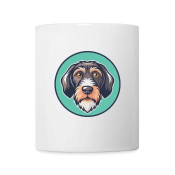 Chien courant à poil dur d’Istrie Race Dessin animé Kawaii - Mug blanc - blanc - Devant